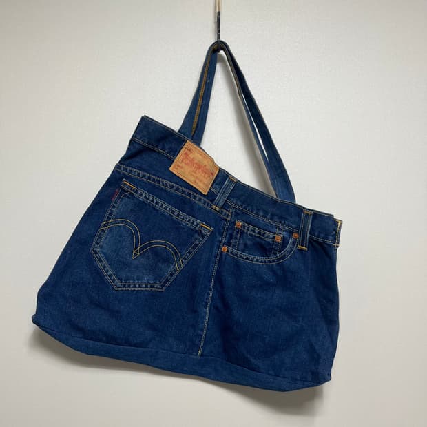 리바이스 리메이크 리폼 데님 가방
