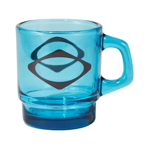 미개봉 Mischief Rhombus Glass Mug Aqua Blue