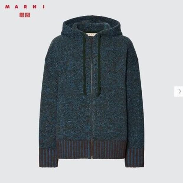 유니클로U 마르니 니트후드집업