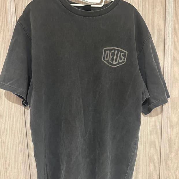 데우스 빈티지 워시드 티셔츠 서울 차콜블랙 M