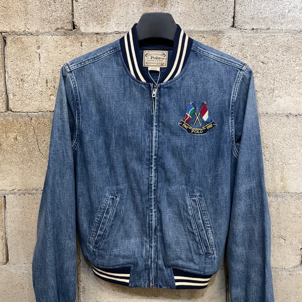 폴로 랄프로렌 데님 봄버 자켓