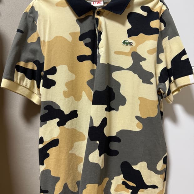 라코스테 카무플라주 프린트 피케 폴로