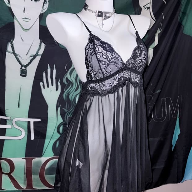 black sheer tank top