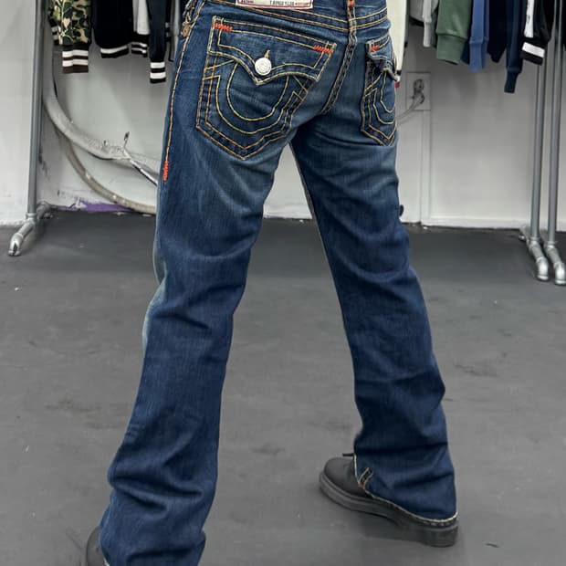 트루릴리전 빌리 슈퍼티 데님팬츠