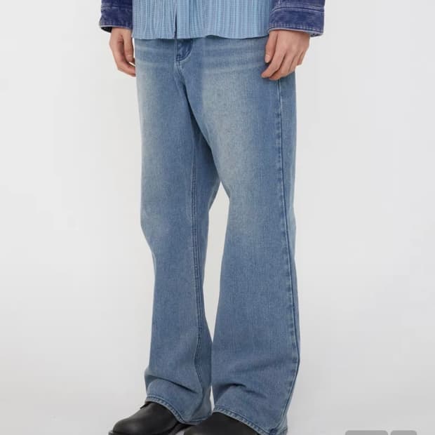 일꼬르소 플레어데님팬츠 블루 