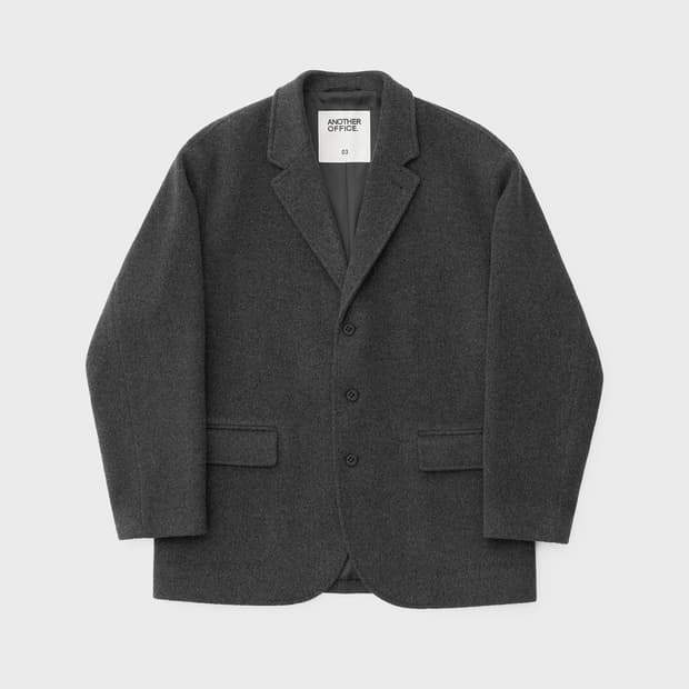 어나더오피스 3 button 자켓 차콜