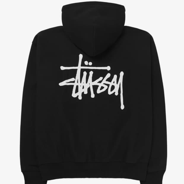 🖤[정품/새상품]스투시 베이직 블랙 후드집업🖤