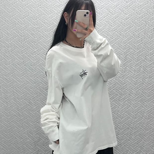 스투시 빅로고 백프리팅 롱슬리브 긴팔티 XL C07334