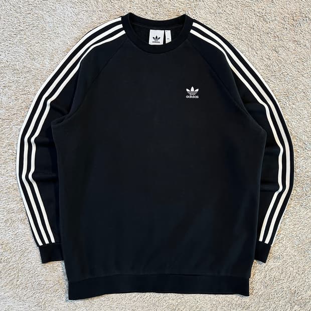 아디다스 ADIDAS 파이어버드 스포티 맨투맨 블랙