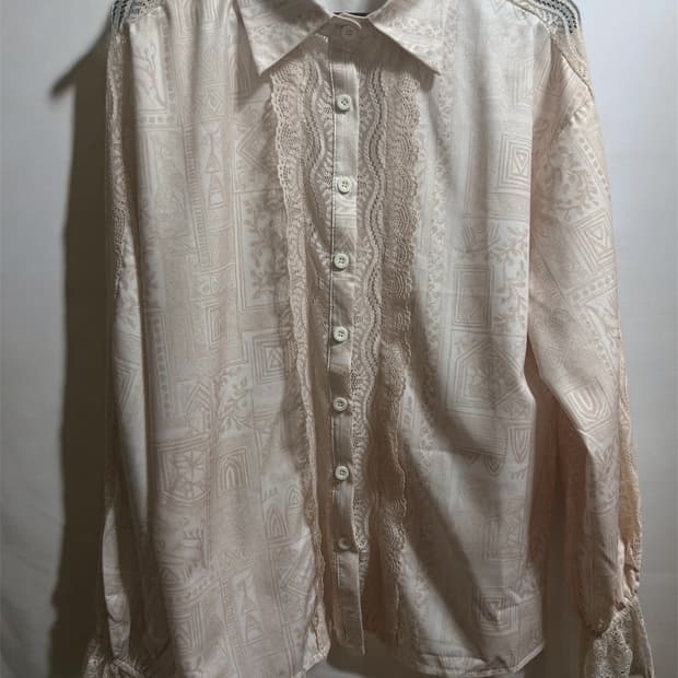 빈티지 레이스 셔츠 