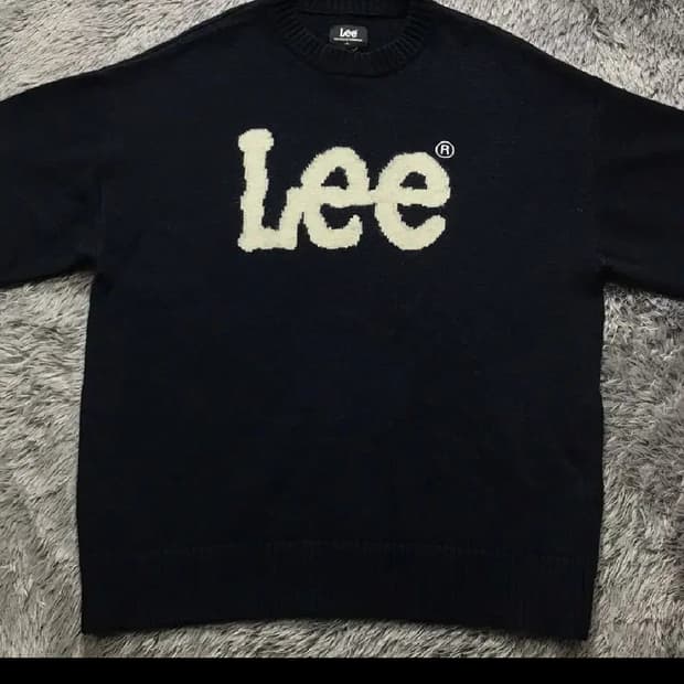 [[L, A급, 공용]# 리(Lee) 빅로고 오버핏 니트