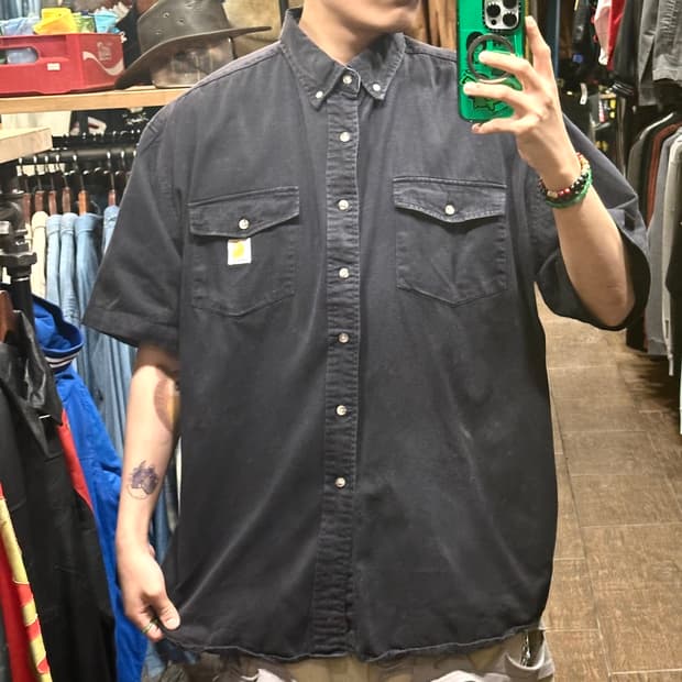 [HI] 칼하트 반팔셔츠 블랙