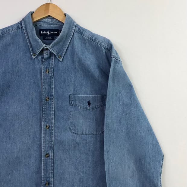 Xxl 폴로 데님 셔츠