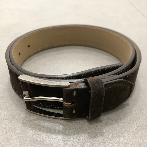 아랄디 araldi 1930 이태리 스웨이드 레더 가죽 벨트