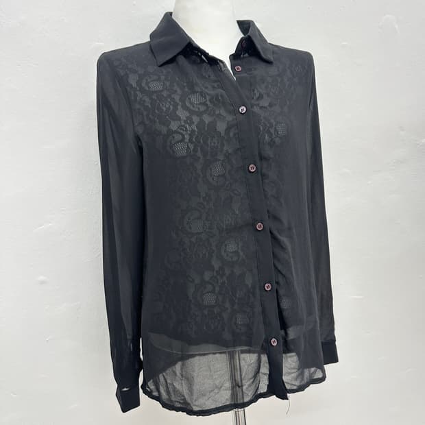 Wiz island Sheer Embroidered Shirts