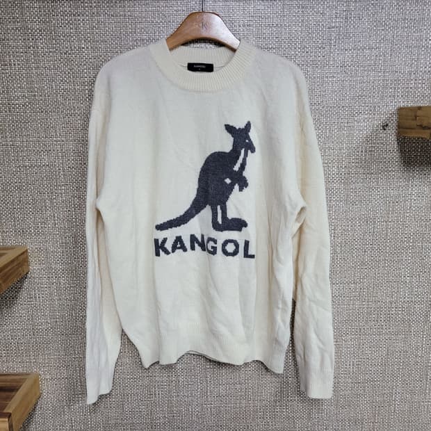 100~105사이즈 캉골 빅로고 WOOL 니트 스웨터