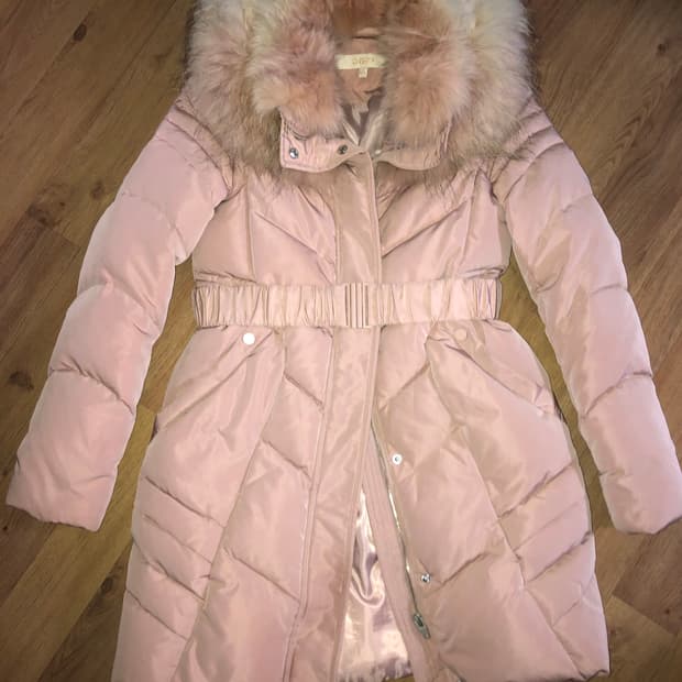 GGPX 벨티드 구스다운 벨트패딩 핑크