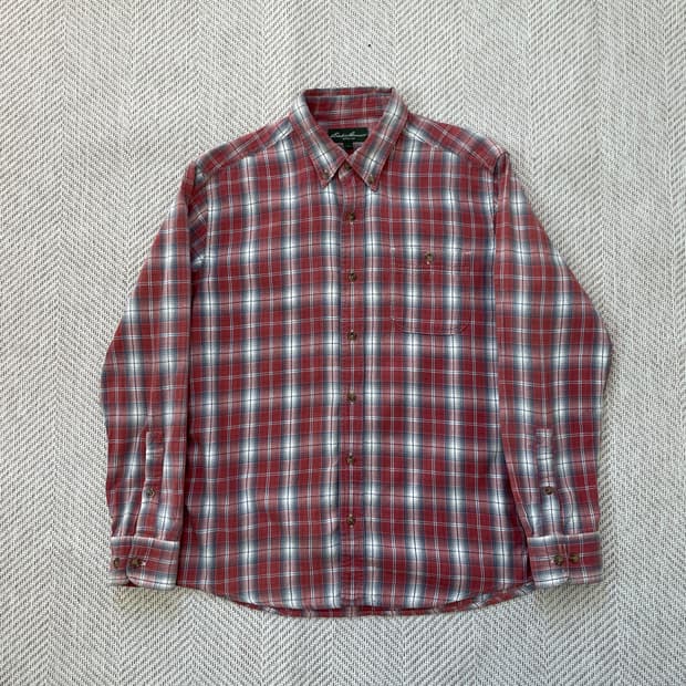 에디바우어 체크 셔츠 