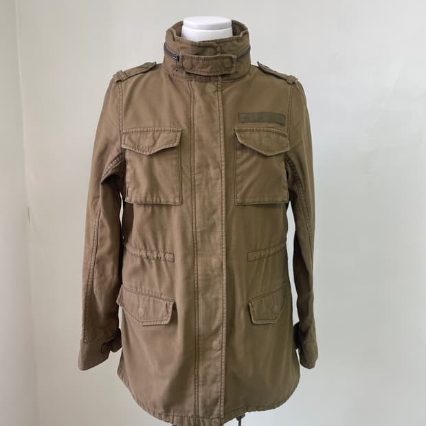 빈티지 M-65 밀리터리 사파리 필드 자켓