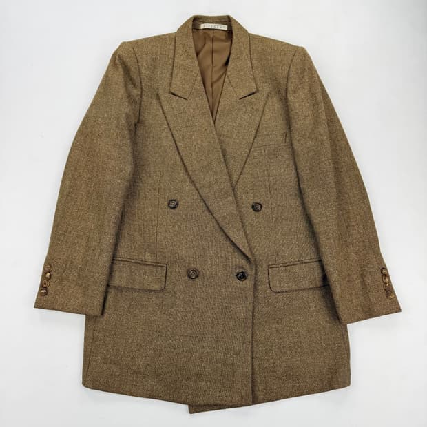 지방시 울 헤링본 블레이저