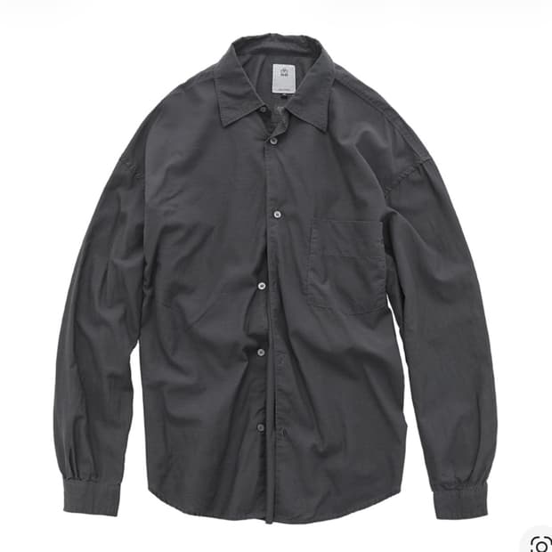 폴리테루 텐코 루즈드 셔츠 2.0 다이드 퍼플 그레이