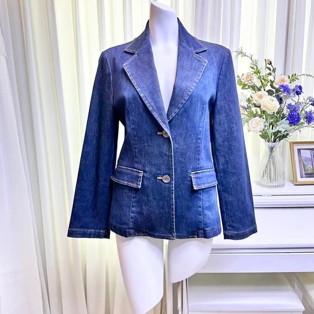 버버리 데님 블레이저 40