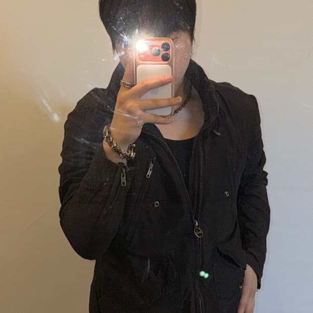 디젤 00‘s 밀리터리 베이스 히든후드 자켓