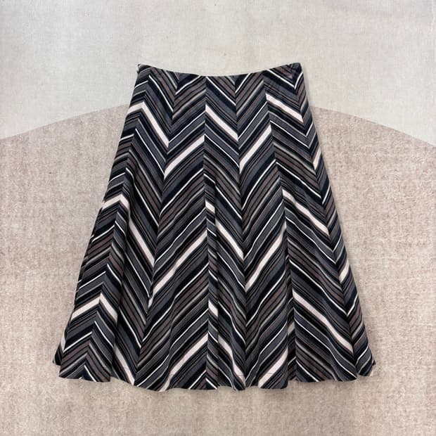 코듀로이 히피 그런지 스트라이프 스커트 (JPN)