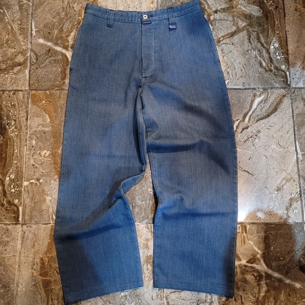 나이젤카본 트라우저 와이드 데님팬츠 