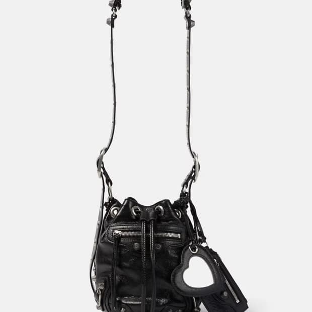 발렌시아가 르카골 버킷백 xs 블랙