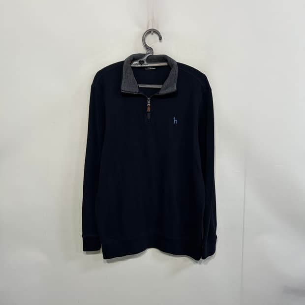 헤지스 2022 남성 니트 반집업 100