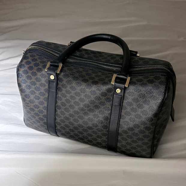 정품 빈티지 셀린느 트리옹프 보스턴백