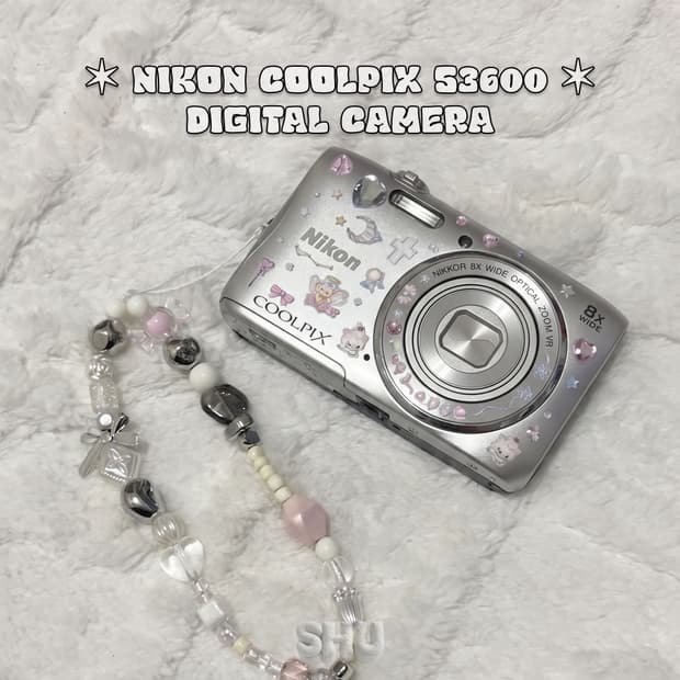 니콘 쿨픽스 S3600 빈티지 디카 실버 