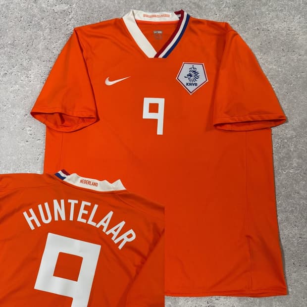 나이키 08-10 네덜란드 홈 유니폼 반팔 No.9 HUNTELAAR