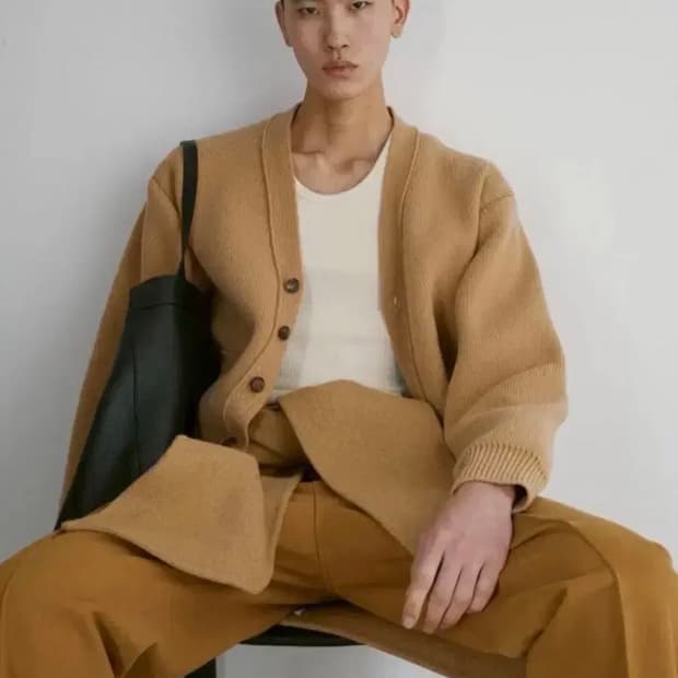 렉토 루스 컴팩트 가디건 베이지 M