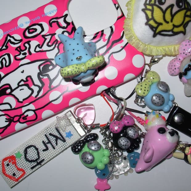 핸드메이드 해골왹져 키링☠️🩵🎶🎀🧼🩸🏩