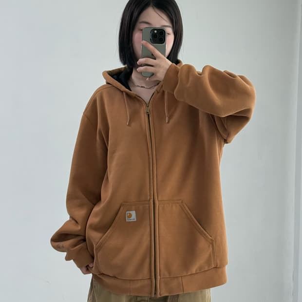 칼하트 된장 후드집업