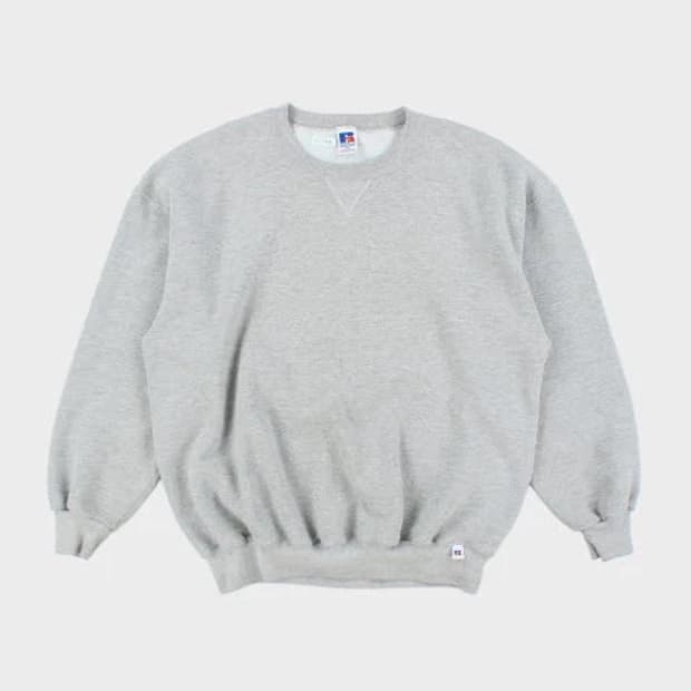 90s USA 빈티지 러셀 멜란지 그레이 스웻 XL 