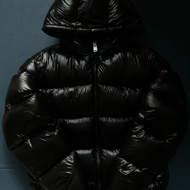 자라 유광 패딩 블랙