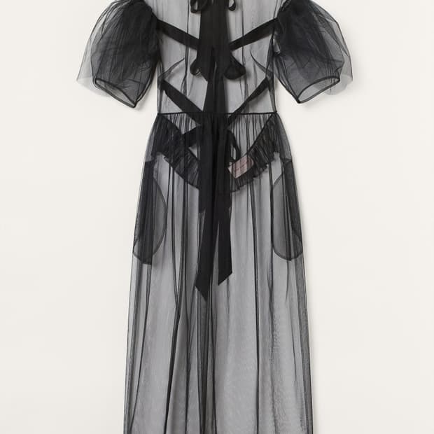 시몬로샤 H&M 시스루 드레스 S