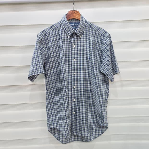 랄프로렌 반팔 체크셔츠- S