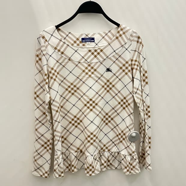 BURBERRY 버버리 아이보리 노바체크 롱슬리브