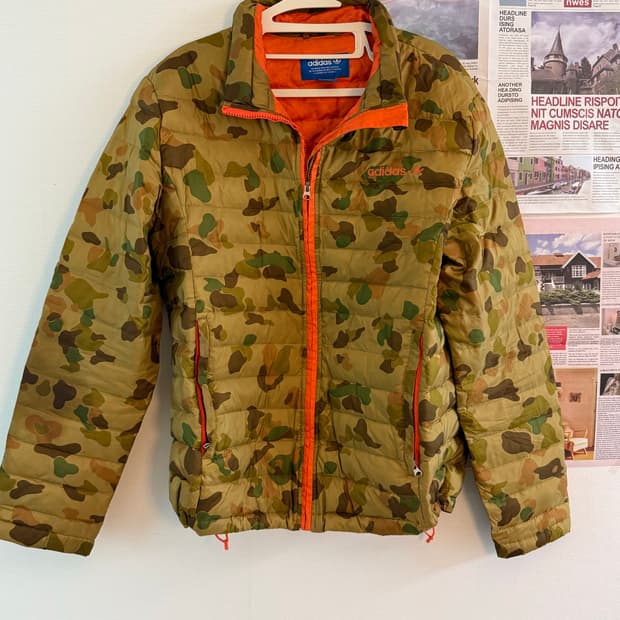 아디다스 카모 경랑패딩