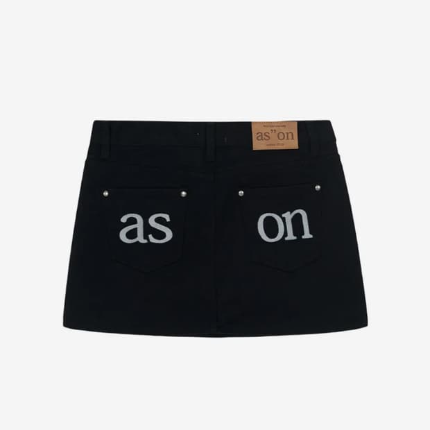 애즈온 포그 스커트 데님