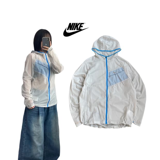 나이키 풀오버 경량 바람막이 자켓