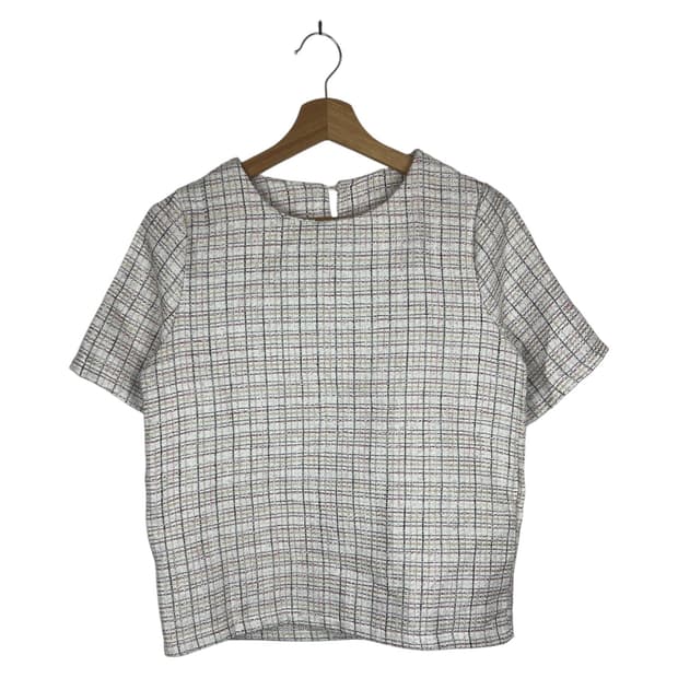 Doula 트위드 반팔 상의 OS