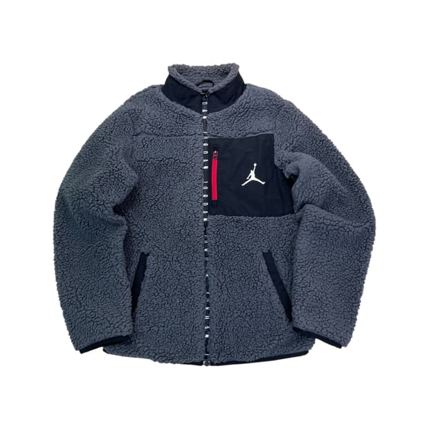 95 조던 자수로고 플리스 풀집업 자켓