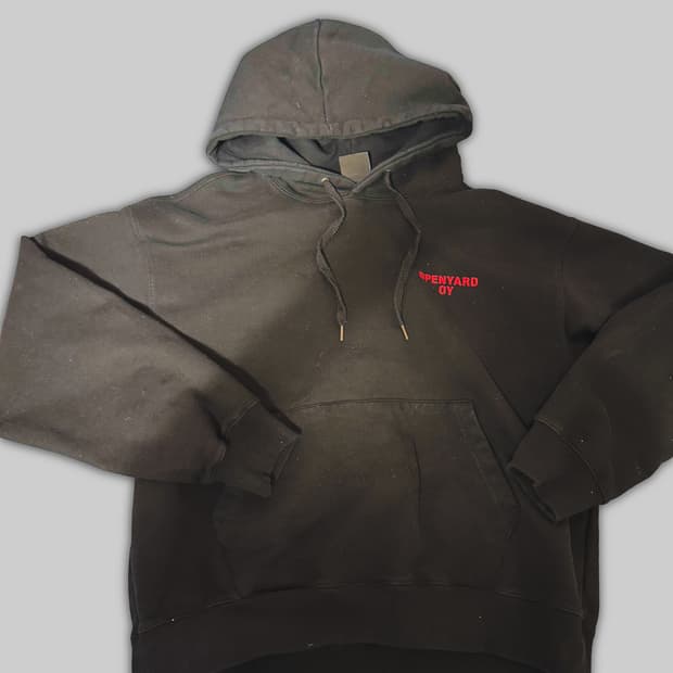 OY globe logo hoodie (오와이 글로브 로고 후드티 블랙)