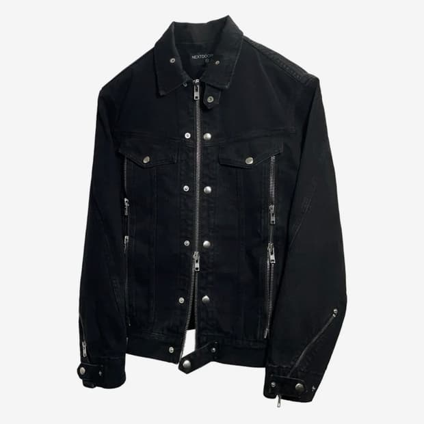 넥스트도어립스TWISTED ZIPPER TRUCKER JACKET