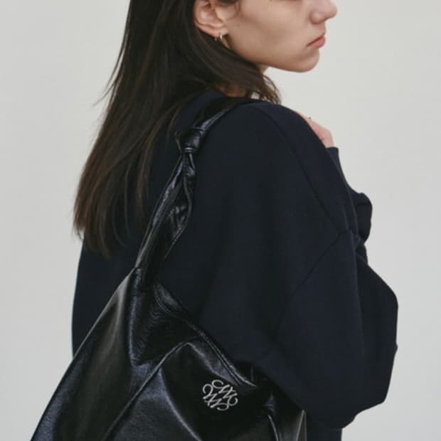 닉앤니콜 스퀘어 숄더백 블랙